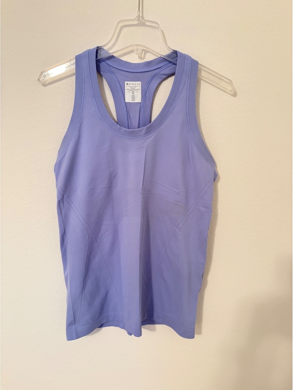 Athleta Momentum Seamless Tank Top Lavender Racerback Size Medium